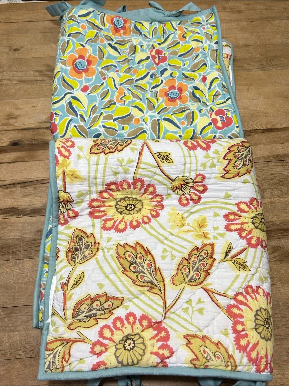 Pottery Barn Quilted Reversible Euro Pillow Shams